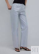 Прямые джинсы с цветным накатом, Белый O`Stin