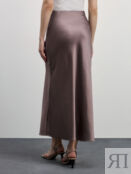 Атласная юбка длины макси Zarina