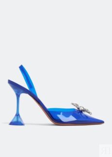 Туфли AMINA MUADDI Rosie sling pumps, синий