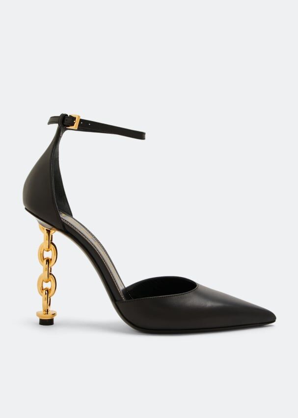 Туфли TOM FORD Chain D'Orsay pumps, черный W3101T-LCL002-U9000 | Black фото 1