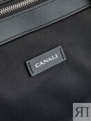 Дорожная сумка с отделкой из кожи и съемным плечевым ремнем CANALI