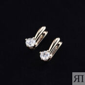 Серьги из красного золота с выращенными бриллиантами e0212sg04200689 8700001543231 фото 4