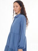 Ярусное платье-рубашка с длинным рукавом Zolla