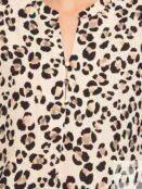 Блузка с коротким рукавом и леопардовым принтом zolla