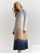 Льняное платье с длинным рукавом (46) Elis