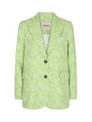 MOS MOSH Leela Тканый пиджак с узором в елочку, Аркадский зеленый