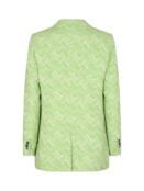 MOS MOSH Leela Тканый пиджак с узором в елочку, Аркадский зеленый