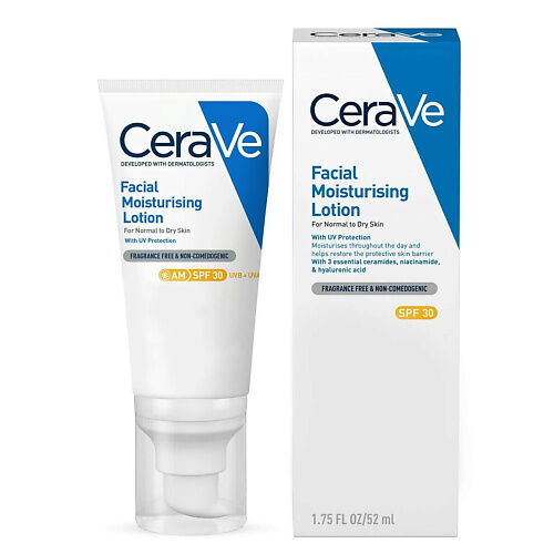 CERAVE Увлажняющий солнцезащитный флюид для лица Moisturizing Lotion SPF30 MPL317550 фото 1