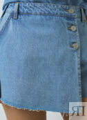 Джинсовая юбка-шорты, Голубой O`Stin