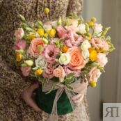 Цветы в шляпной коробке «Южный ветер» 190339 фото 4