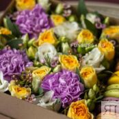 Композиция с макарунами «Фиалка» 137083 фото 3