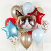 Шар из фольги «Сердитая кошка» Grumpy Cat 373052 фото 2