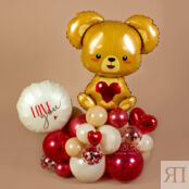 Фигура из шаров с надписью «Teddy Bear» 402597 фото 1