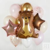 Набор шаров «Мишка» в розовом цвете 254488 фото 2