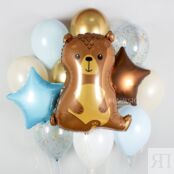 Набор шаров «Мишка» в голубом цвете 254484 фото 1