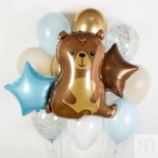Набор шаров «Мишка» в голубом цвете 254484 фото 3