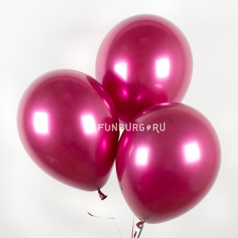 Воздушные шары «Chrome» фуксия 259217 фото 1