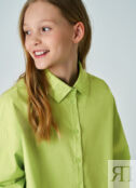 Рубашка для девочек, Зеленый O`Stin