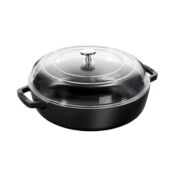 Сотейник чугунный с крышкой Staub 28см, черный 12722823 фото 2