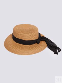 Соломенная плетёная шляпа с лентой zolla