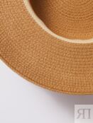 Соломенная плетёная шляпа с лентой zolla