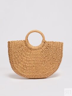 Плетёная пляжная сумка zolla