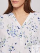 Блузка из вискозы на резинке с цветочным принтом zolla