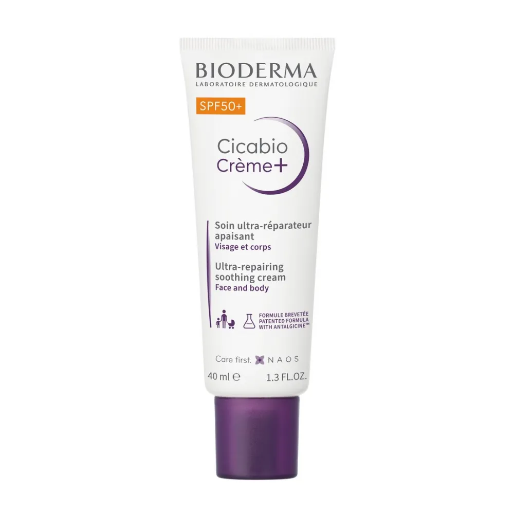 BIODERMA Крем плюс восстанавливающий и успокаивающий SPF 50+ / Cicabio 40 м 28009A фото 1