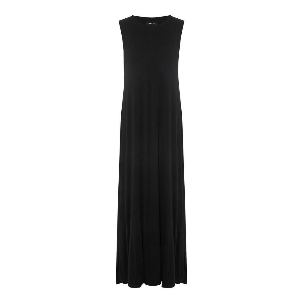 Платье-баллон из трикотажа черное (one size) MYARI