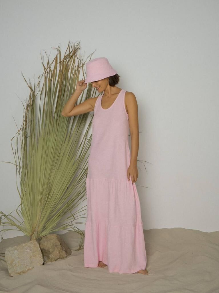 Махровое-платье (майка-сарафан) оттенка розового песка (one size) MYARI