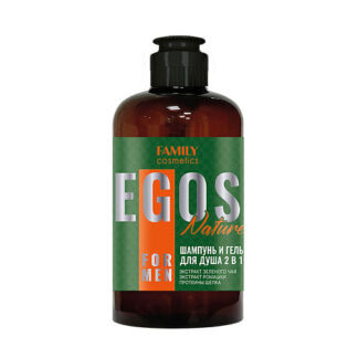 FAMILY COSMETICS Шампунь и гель  для душа 2 в 1 Nature серии EGOS for men 4