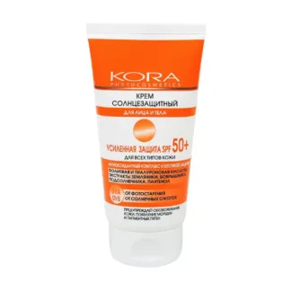 KORA Крем солнцезащитный для лица и тела SPF 50+ 150 мл KORA