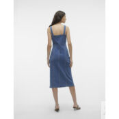 Платье-комбинезон из джинсовой ткани  S синий