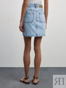 Джинсовая юбка мини с накладными карманами Zarina