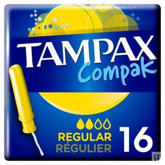 Тампоны с аппликатором TAMPAX (Тампакс) Compak Regular, 16 шт. Procter & Ga