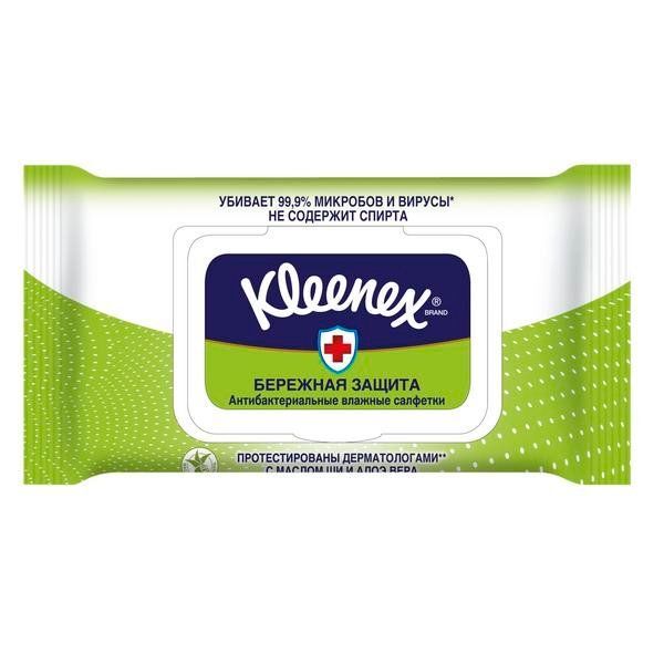 Салфетки влажные антибактериальные Kleenex/Клинекс 40 шт. Kimberly-Clark 3078372 фото 1