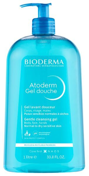 Гель для душа для нормальной и атопичной кожи Atoderm Bioderma/Биодерма 1л 2302222 фото 1