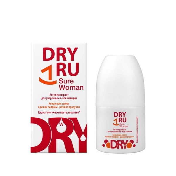 Антиперспирант для уверенных в себе женщин Roll-On Sure Woman Dry Ru/Драй Р 2939738 фото 1