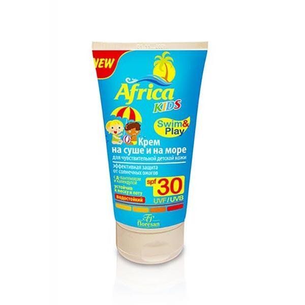 Крем солнцезащитный для детской кожи на суше и на море SPF30 Africa Kids Fl