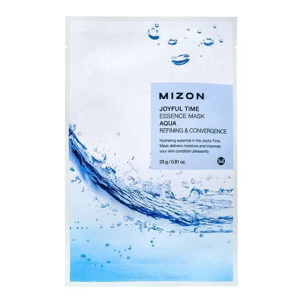 Маска для лица тканевая с морской водой Joyful time essence mask aqua MIZON