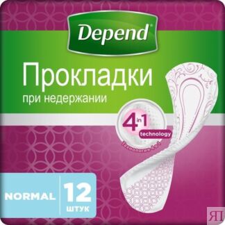 Прокладки Depend/Депенд Normal для женщин 12 шт. Kimberly-Clark