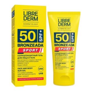 Гель cолнцезащитный для лица и тела SPF50 Sport Bronzeada Librederm/Либриде