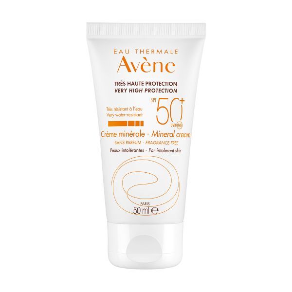 Крем солнцезащитный для сверхчувствительной кожи минеральный SPF50+ Avene/А