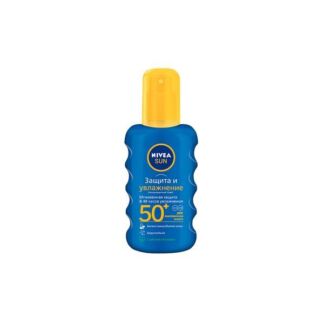 Спрей солнцезащитный увлажняющий SPF50+ Sun Nivea/Нивея фл. 200мл (85669) B