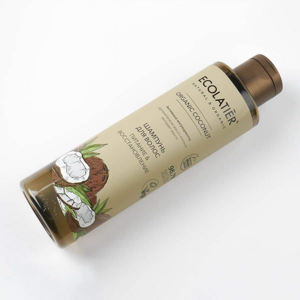 Шампунь для волос Питание & Восстановление Серия Organic Coconut, Ecolatier