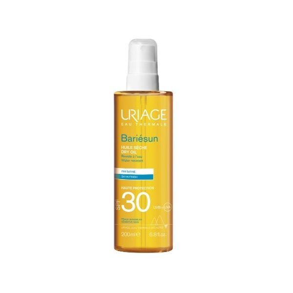 Масло-спрей сухое солнцезащитное для тела и волос SPF30 Bariesun Uriage/Урь