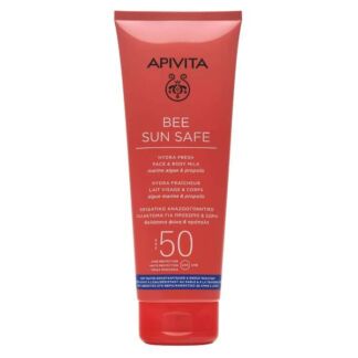 Молочко солнцезащитное для лица и тела увлажняющее SPF50 Bee Sun Safe Apivi