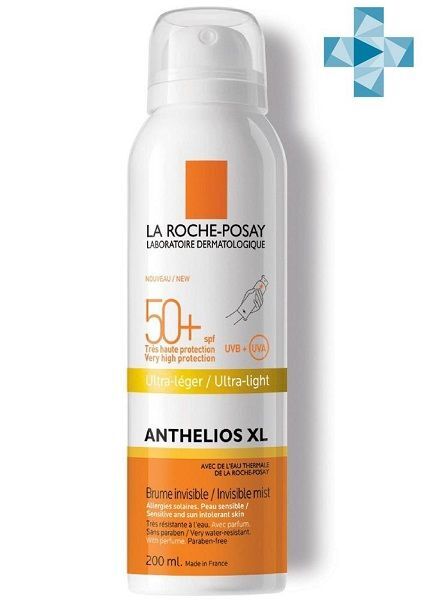 Спрей солнцезащитный для лица и тела невидимый SPF50+ Anthelios La Roche Po