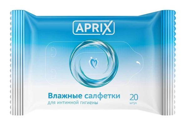 Салфетки влажные для интимной гигиены Aprix/Априкс 20 шт. ЗетТек ООО 2901712 фото 1