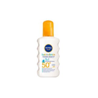 Спрей солнцезащитный Ультра защита SPF50+ Kids Sun Nivea/Нивея фл. 200мл (8